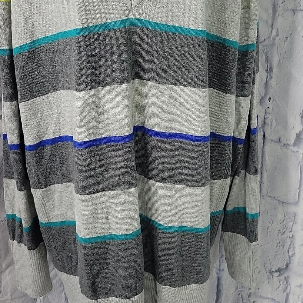**LANE BRYANT Striped V Neck Pullover Sweater Size 26/28 - Picture 3 of 7